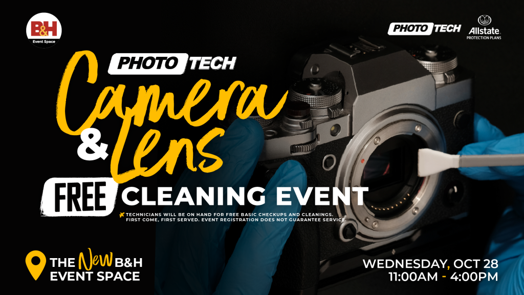 Free Camera and Lens Cleaning Event Oct 28, 2026